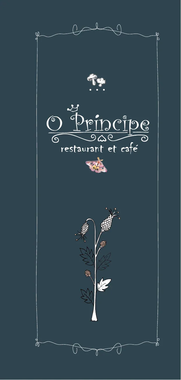Capa do cardápio do restaurante O Príncipe