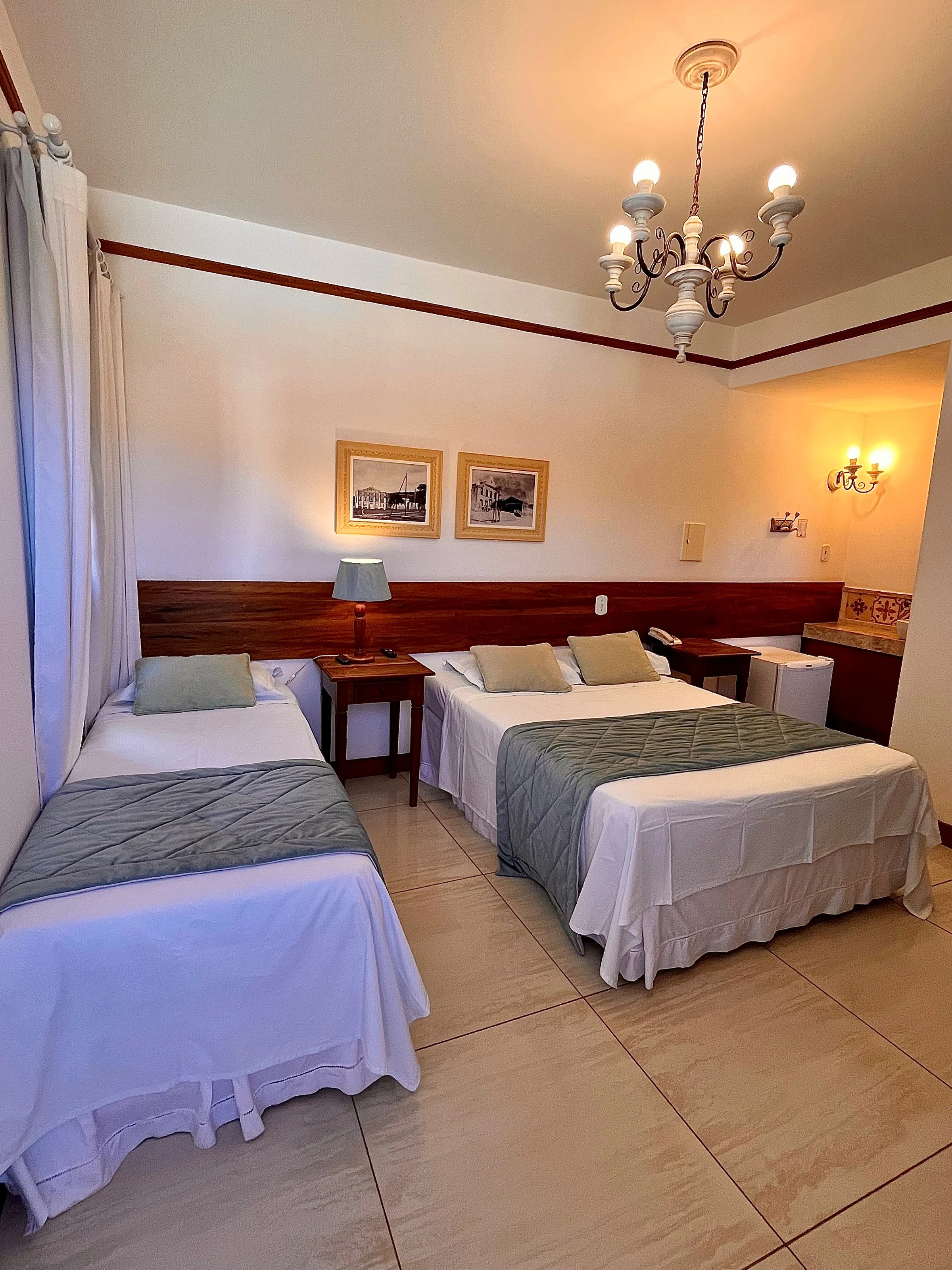 Quarto para três hóspedes